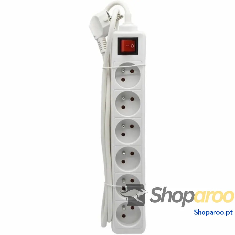Extensão com 6 Tomadas com Interruptor GAO (1,4 m)
