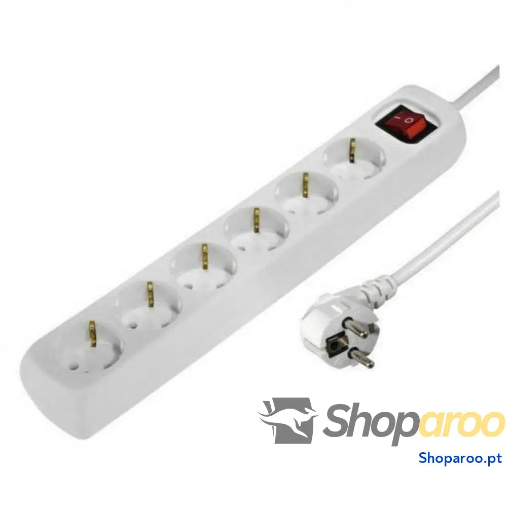 Extensão com 6 Tomadas com Interruptor Hama