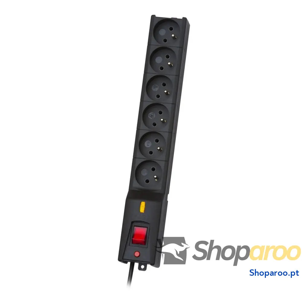 Extensão com 6 Tomadas com Interruptor Lestar LX 610 G-A K.:CZ 1,5M 1,5 m 5,2 x 3,8 x 35,5 cm