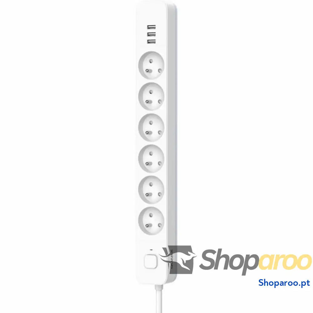 Extensão com 6 Tomadas com Interruptor QUARX (1,5 m)