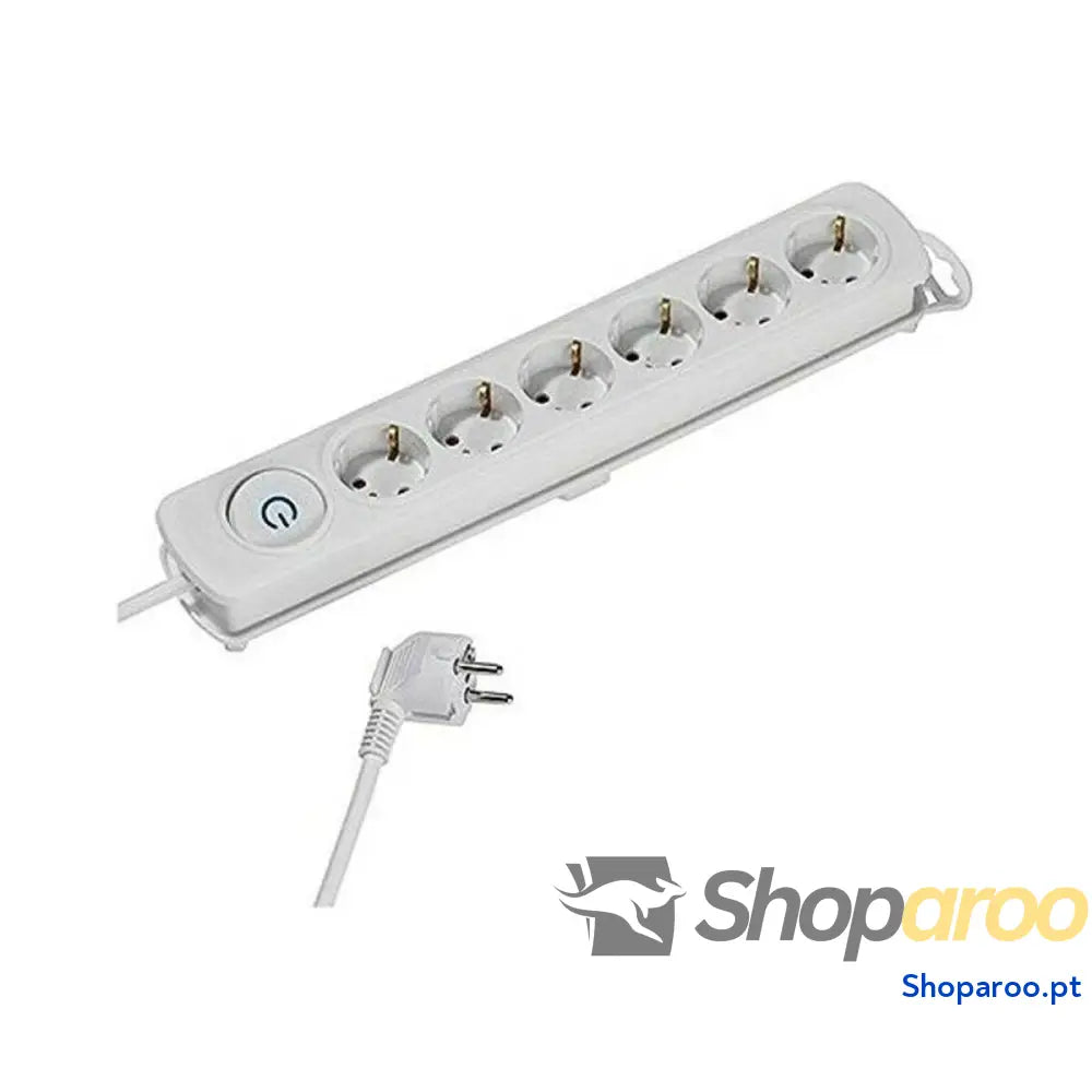 Extensão com 6 Tomadas com Interruptor Vivanco 37647 1,4 m Branco
