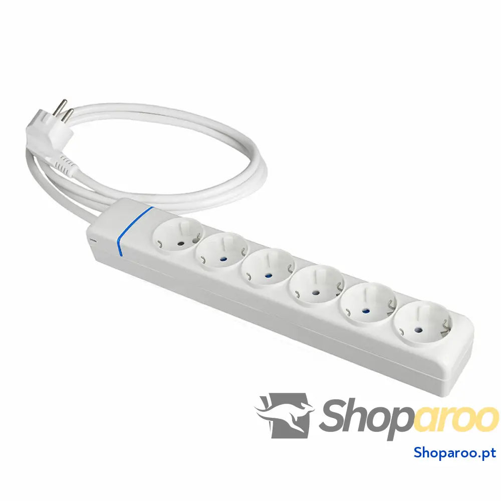 Extensão com 6 Tomadas sem Interruptor Solera 8016p 250 V 16 A (1,5 m)