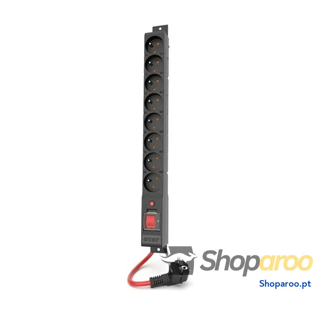 Extensão com 8 Tomadas com Interruptor Acar W2451 (1,5 m)