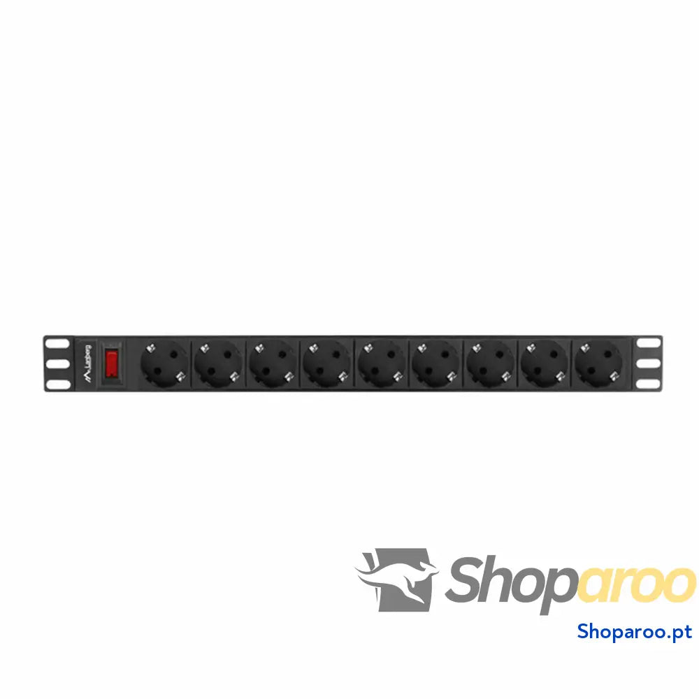 Extensão com 9 Tomadas com Interruptor Lanberg PDU-09F-0300-BK (3 m)