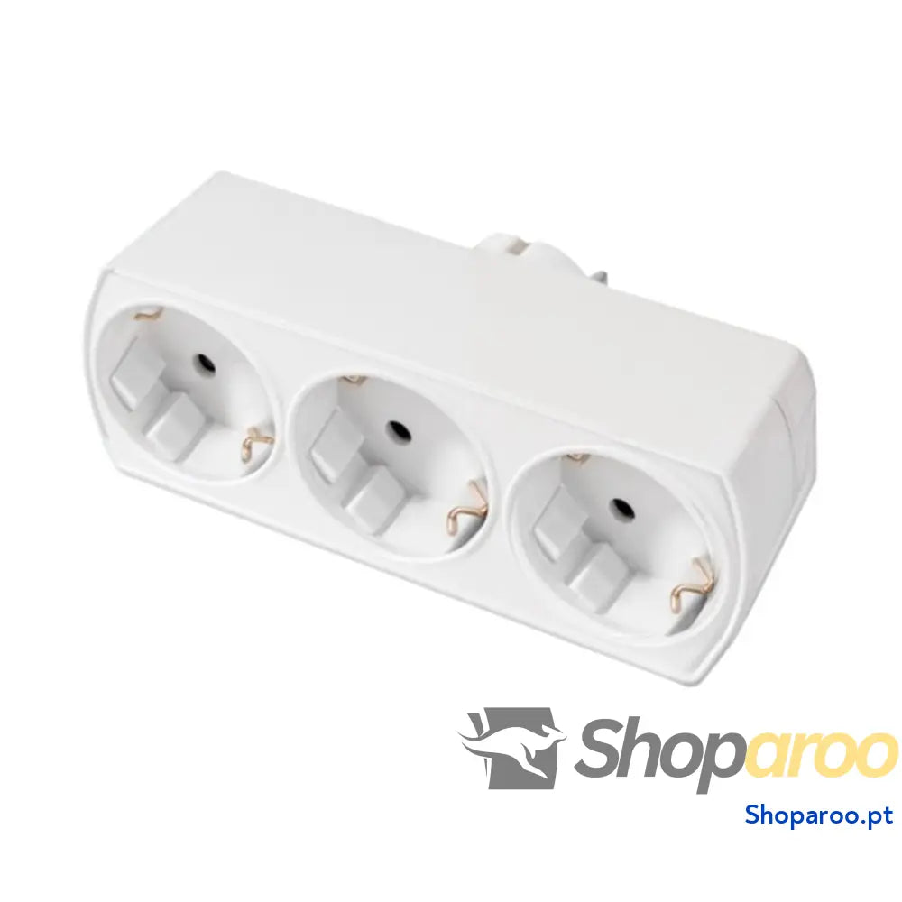 Extensão elétrica Silver Electronics SCHUKO Prateado (3 Unidades)