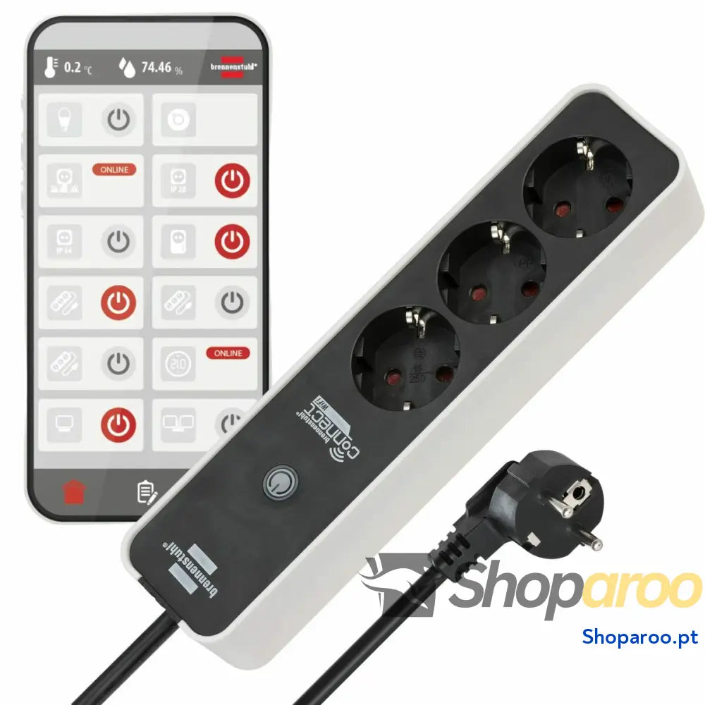 Extensão Inteligente Brennenstuhl brennenstuhl®Connect WiFi 3600 W 2.4 GHz (1,5 m)
