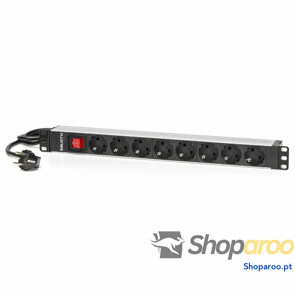 Extensor 19" 8 Tomas Schuko com interruptor Salicru 680CA000003 1,5 m (1,5 m)