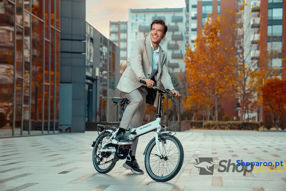 F.lli Schiano E Sky 20’’ Bicicleta elétrica dobrável unissexo para adulto branca