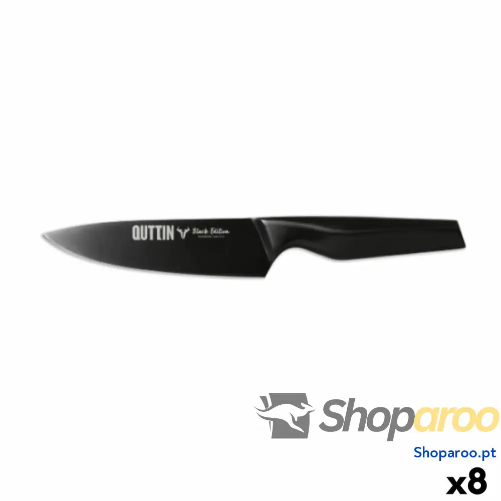 Faca de Chef Quttin Black Edition 16 cm (8 Unidades)