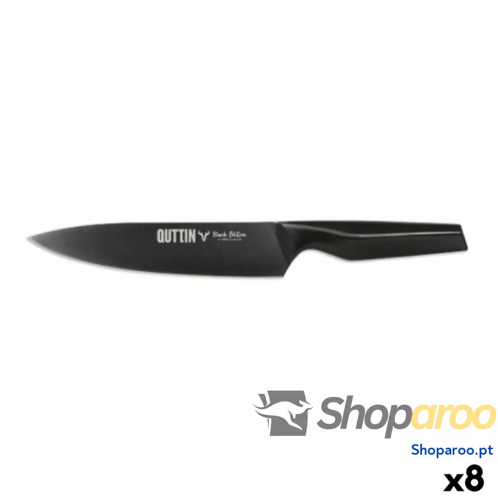 Faca de Chef Quttin Black Edition 20 cm (8 Unidades)