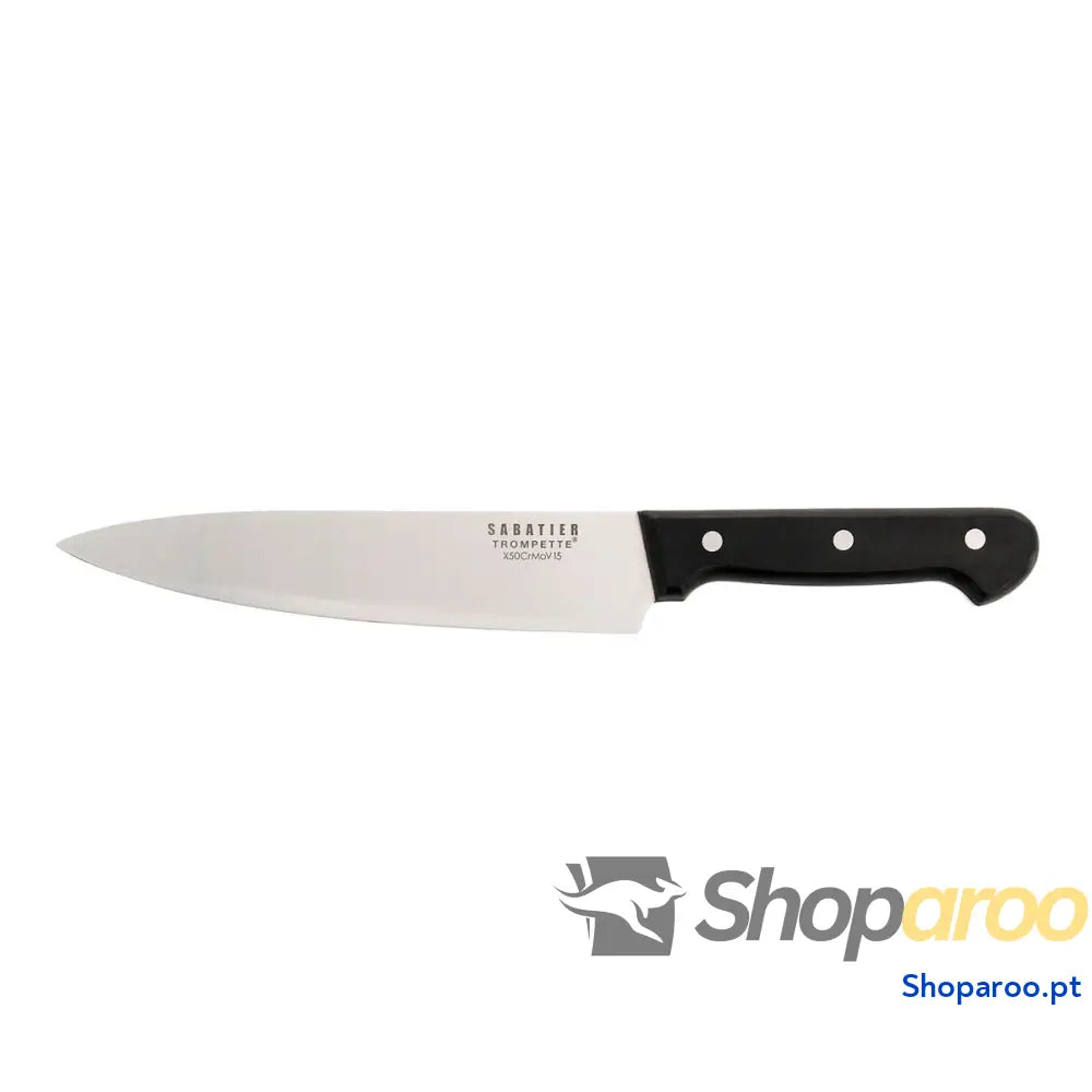 Faca de Chef Sabatier Universal Preto Metal 20 cm (6 Unidades)