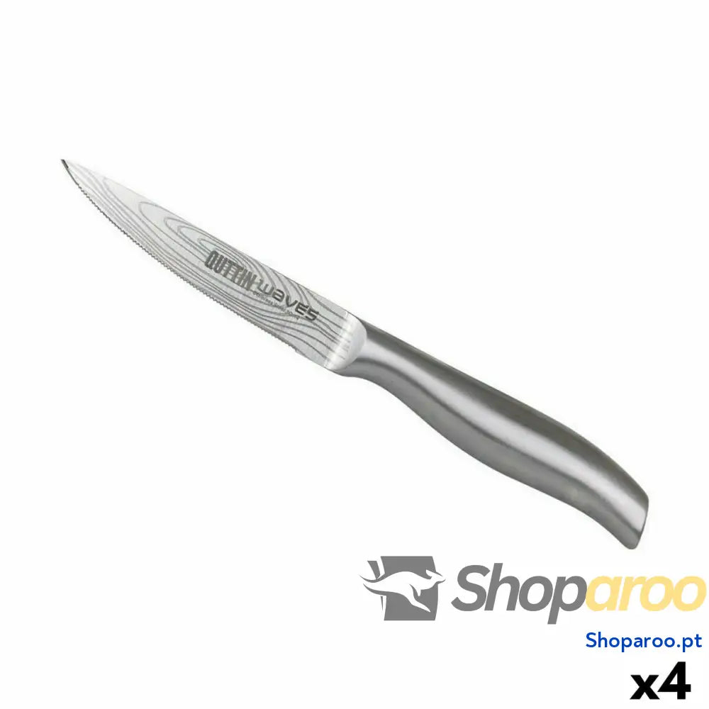 Faca de Cortar Costeletas Quttin Waves (11 cm) (4 Unidades)