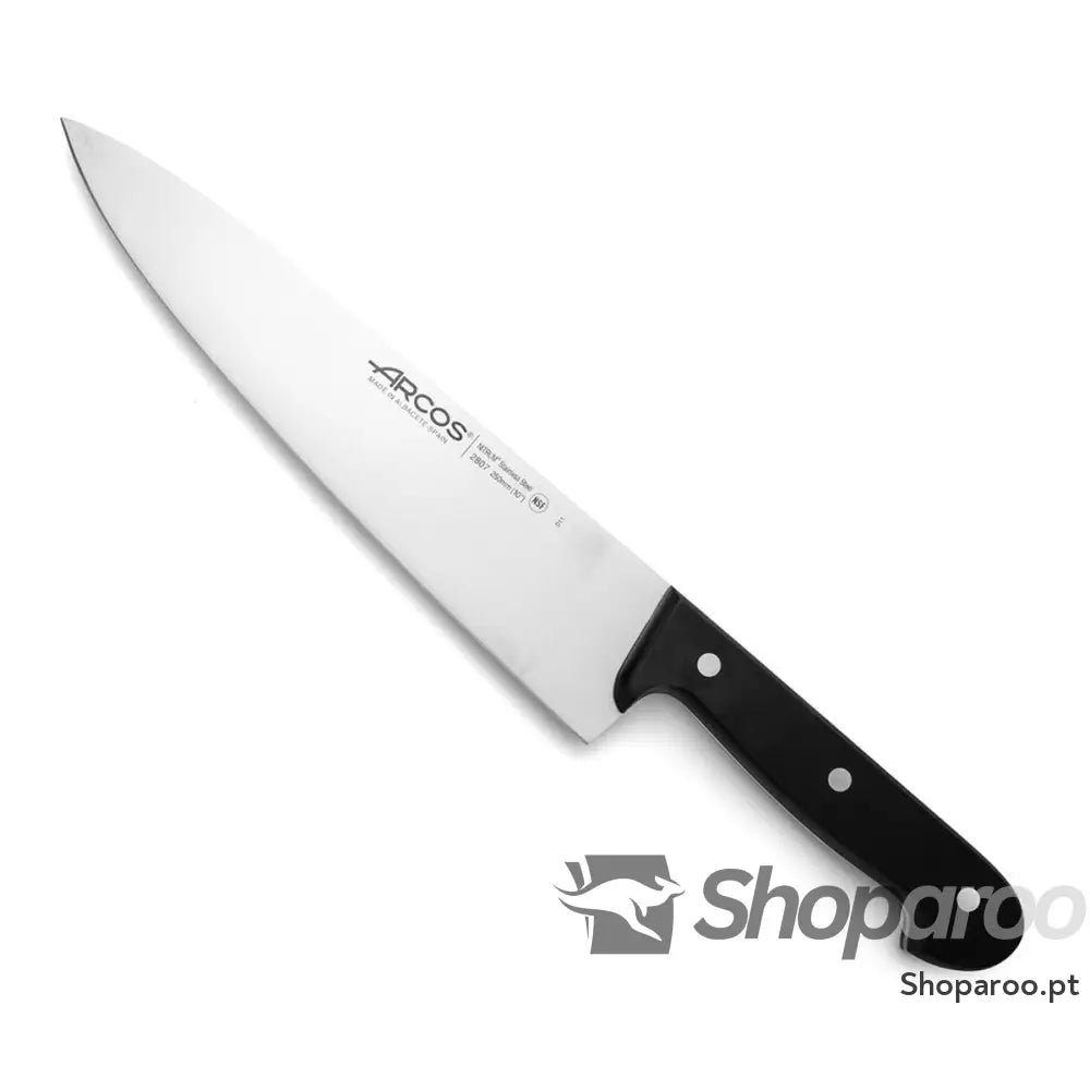 Faca de Cozinha Arcos serie universal Preto Aço 25 cm