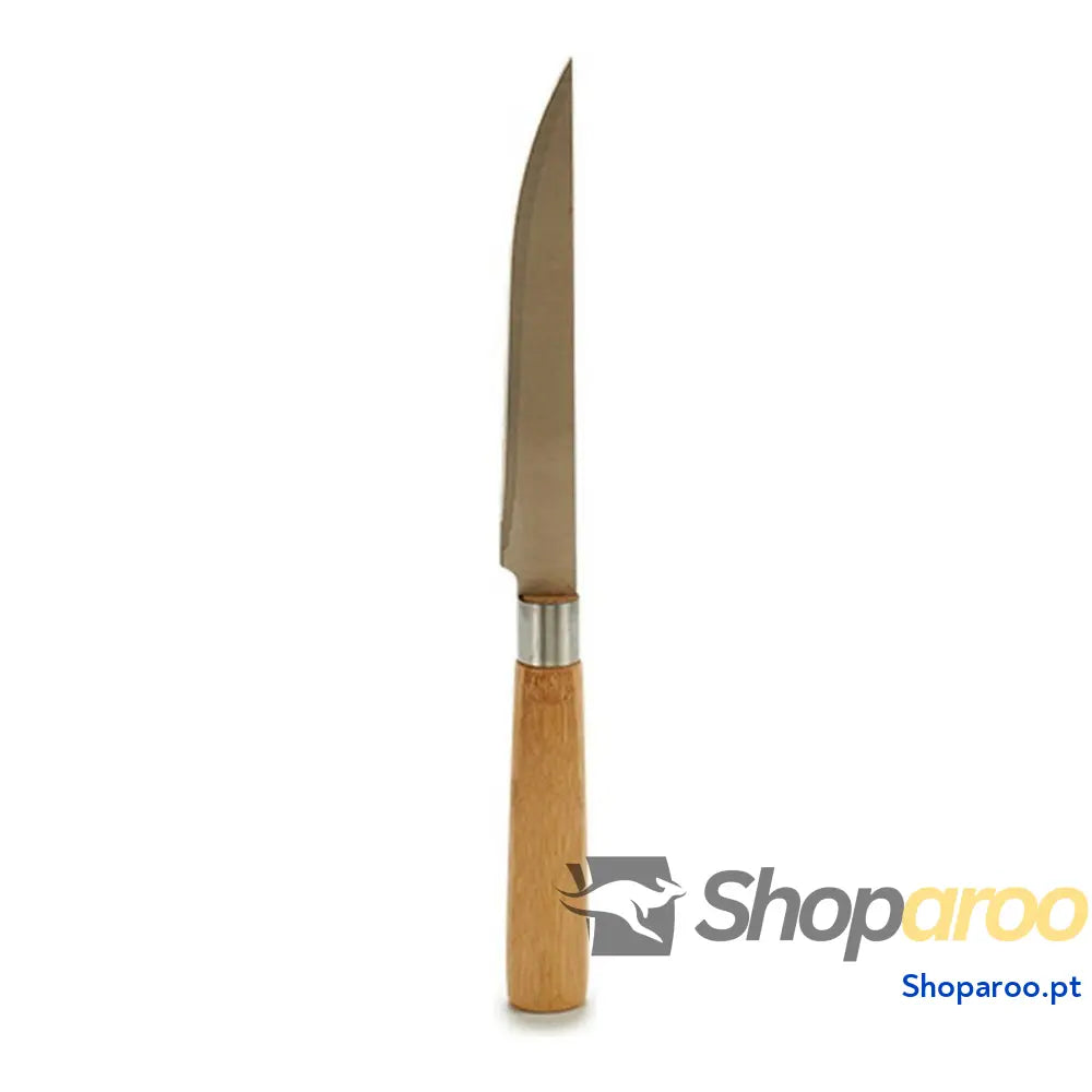 Faca de Cozinha Kinvara KT116042D Castanho Prateado Bambu Aço inoxidável 2 x 24 x 2 cm