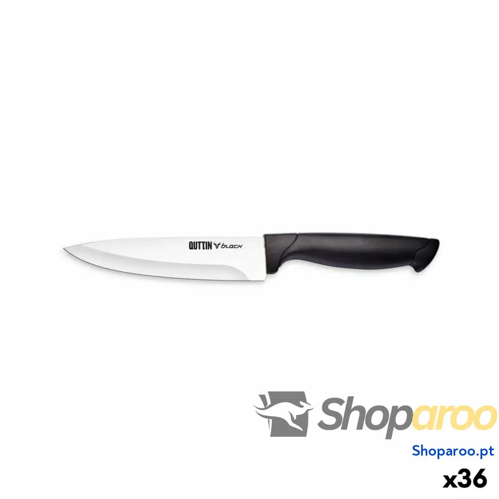 Faca de Cozinha Quttin Black 15 cm (36 Unidades)