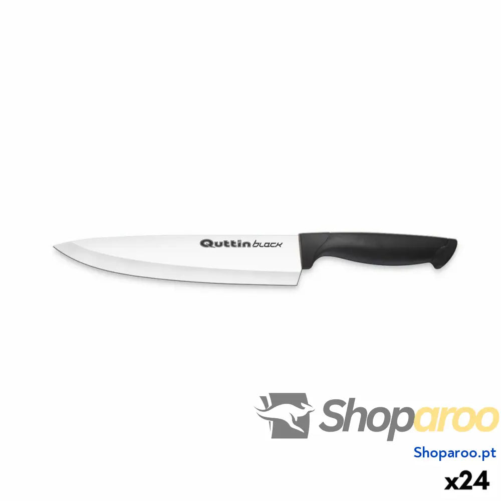 Faca de Cozinha Quttin Black 20 cm (24 Unidades)