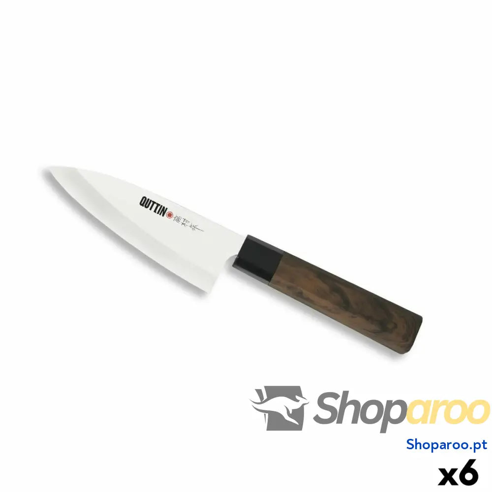 Faca de Cozinha Quttin Deba Takamura 11 cm (6 Unidades)