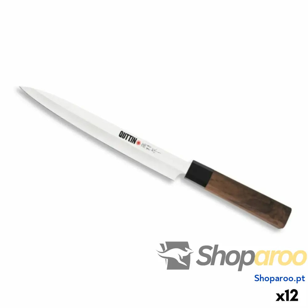 Faca de Cozinha Quttin YANAGIBA Takamura Castanho Prateado 20 cm (12 Unidades)