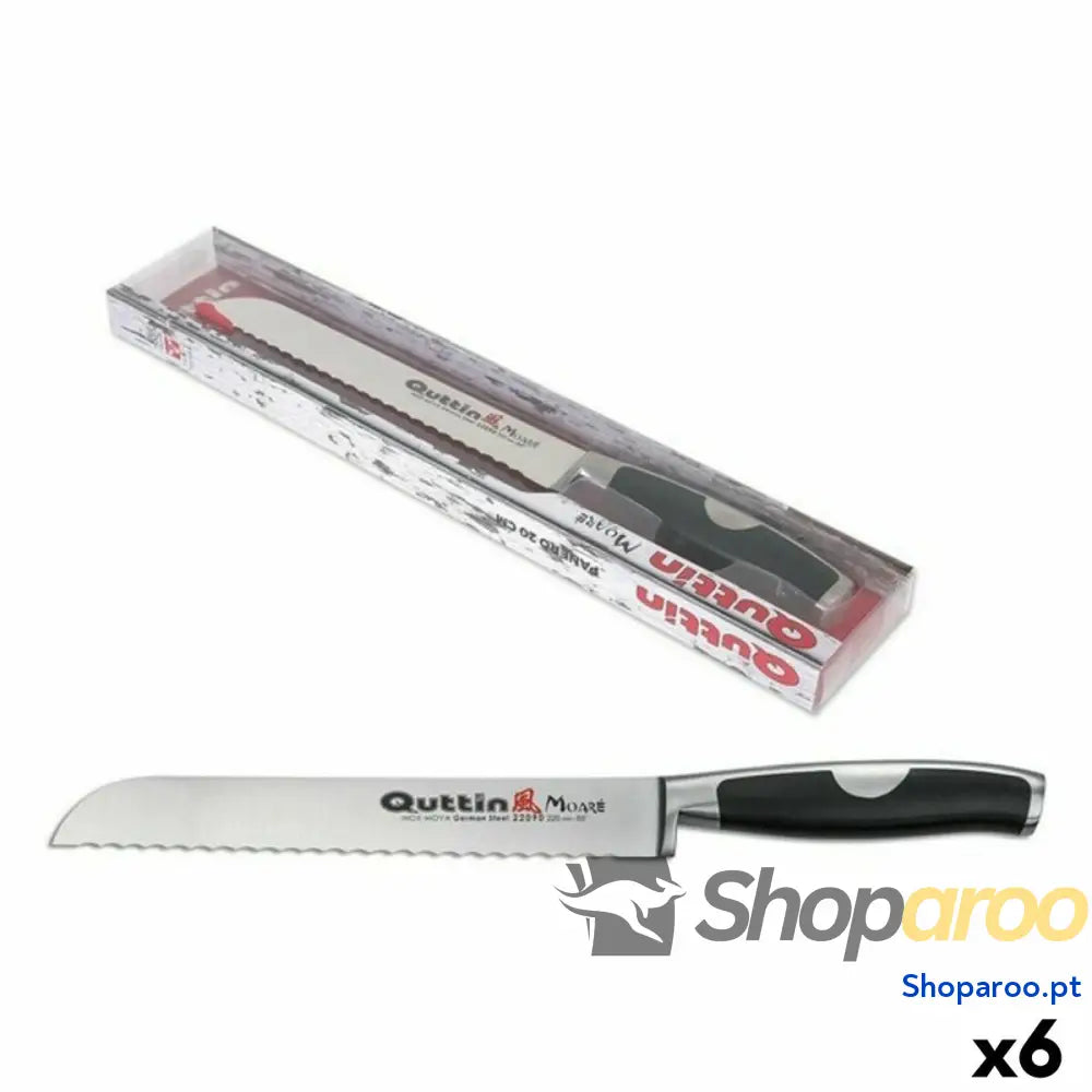 Faca para Pão Quttin Moare (22 cm) 6 Unidades 3 mm