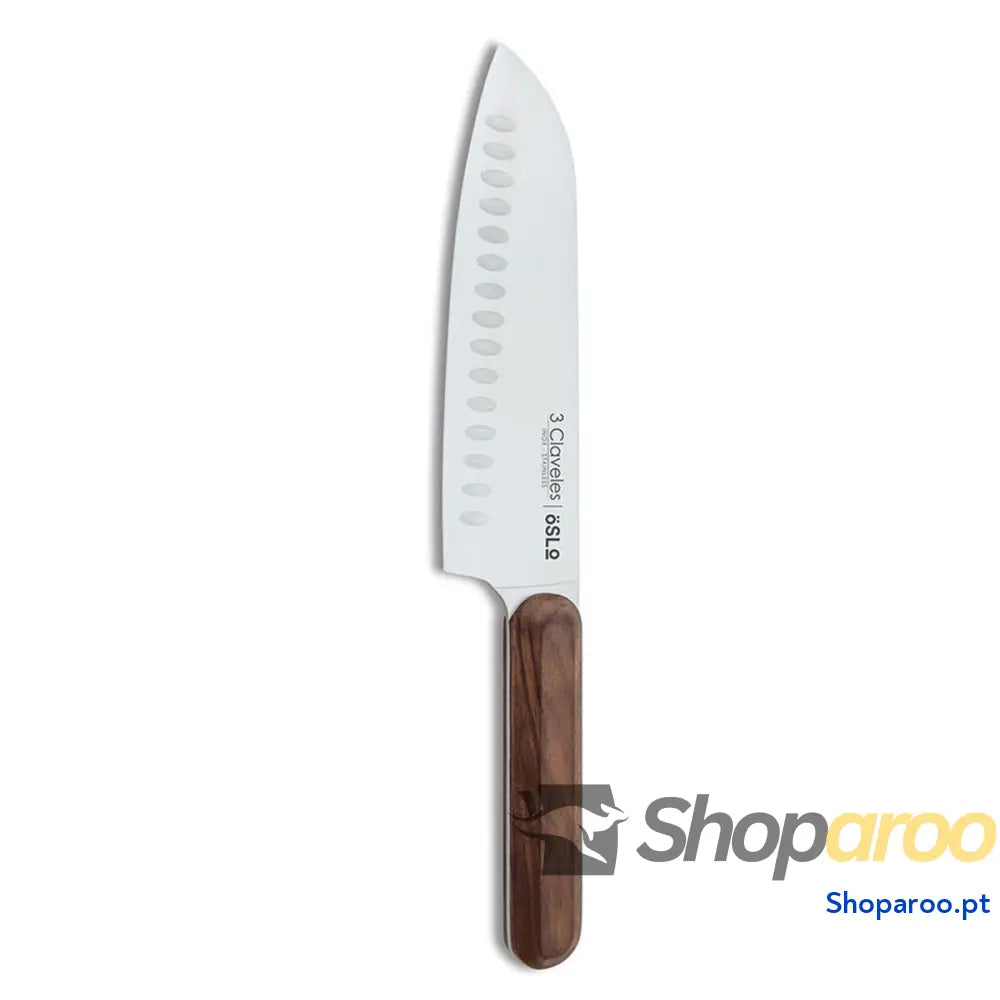 Faca Santoku 3 Claveles Oslo Aço inoxidável 17,5 cm