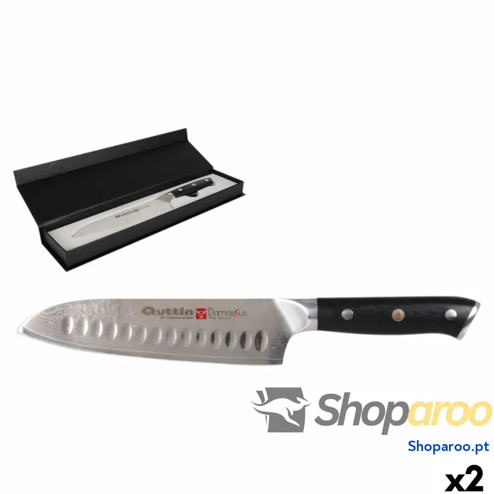 Faca Santoku Quttin 18 cm (2 Unidades)