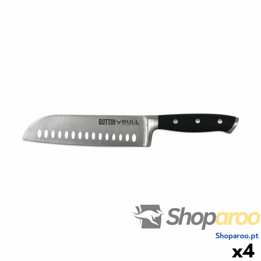 Faca Santoku Quttin Bull 17 cm (4 Unidades)