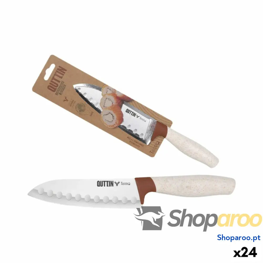 Faca Santoku Quttin Terra 17 cm (24 Unidades)