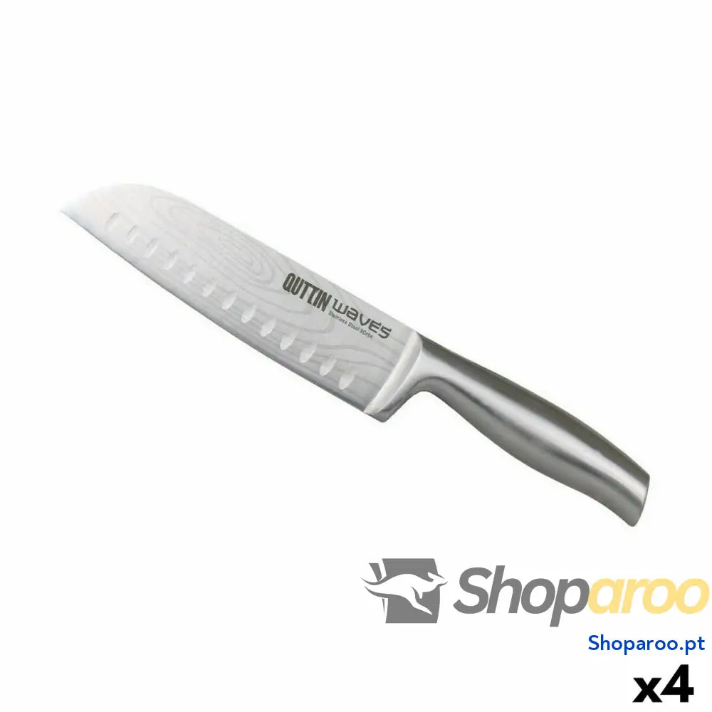 Faca Santoku Quttin Waves 17 cm (4 Unidades)