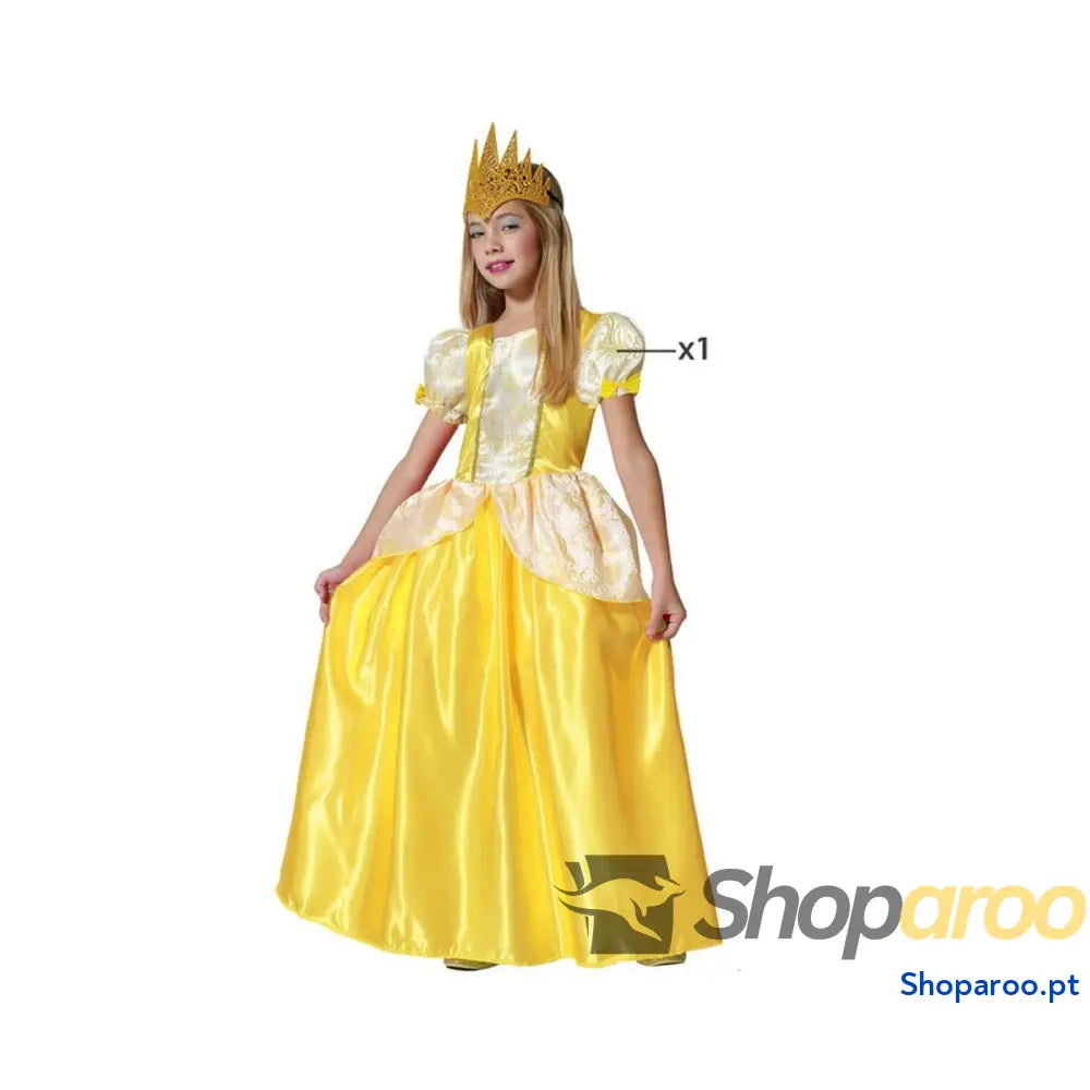 Fantasia infantil Dourado Fantasia