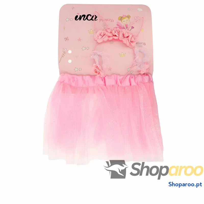 Fantasia infantil Inca Cor de Rosa Fada (2 Peças)