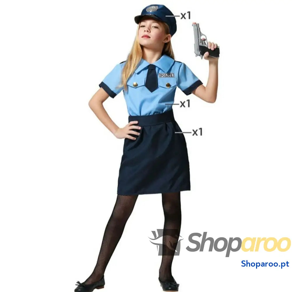 Fantasia infantil Polícia Mulher