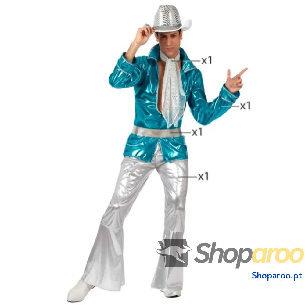Fantasia para Adultos Azul Música Disco