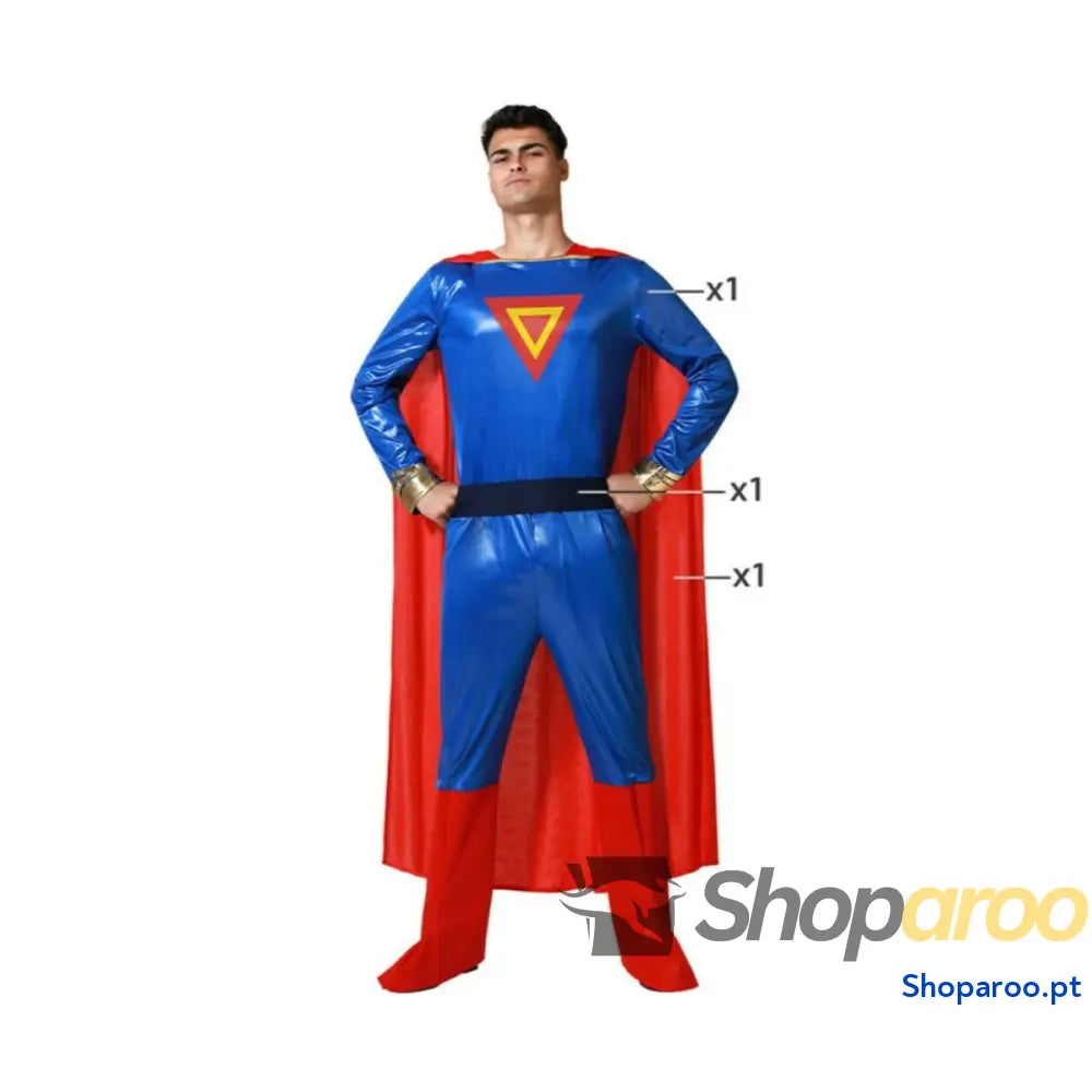 Fantasia para Adultos Azul Super-herói