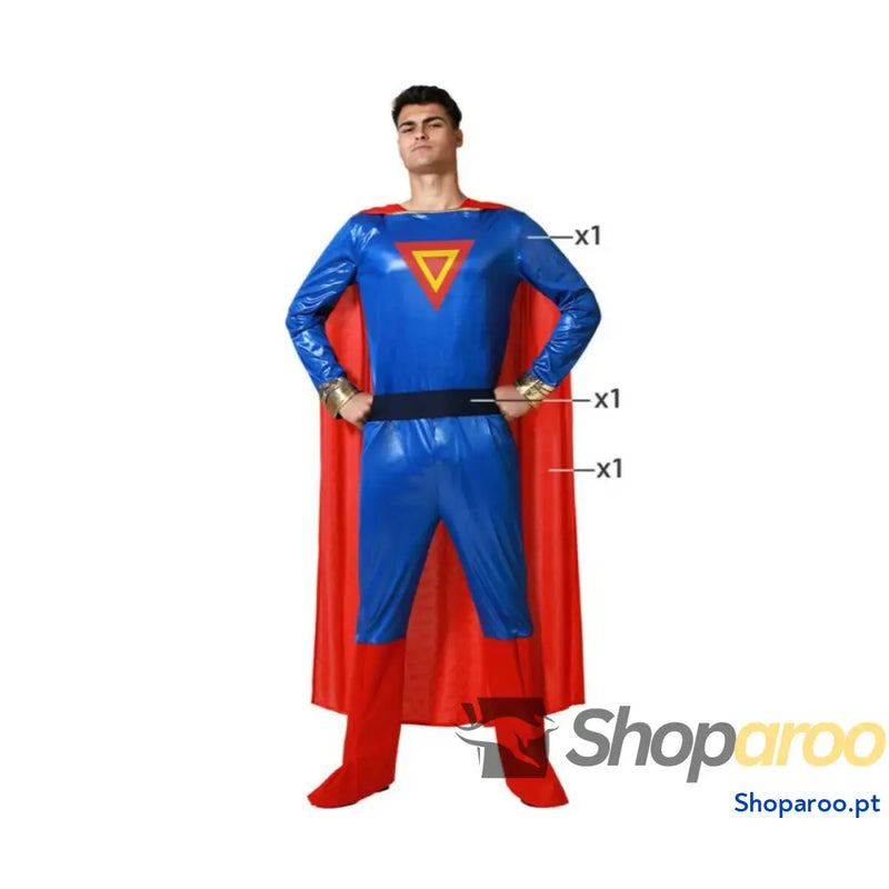 Fantasia para Adultos Azul Super-herói