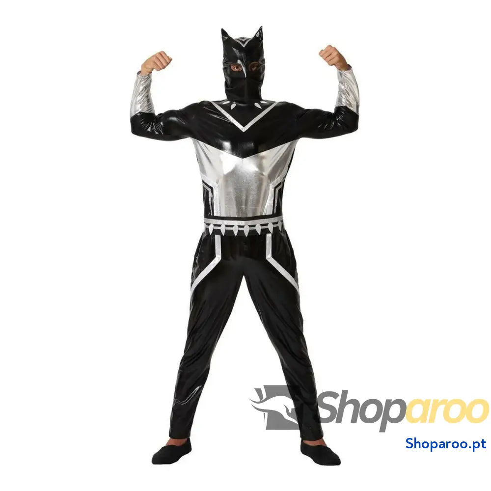 Fantasia para Adultos Black Panther Preto Super-herói