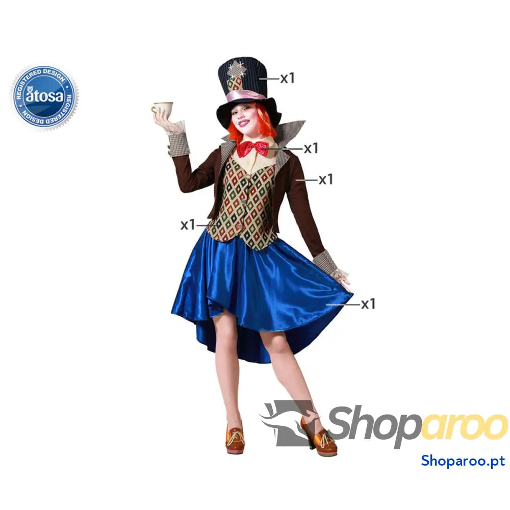 Fantasia para Adultos Chapeleira Louca