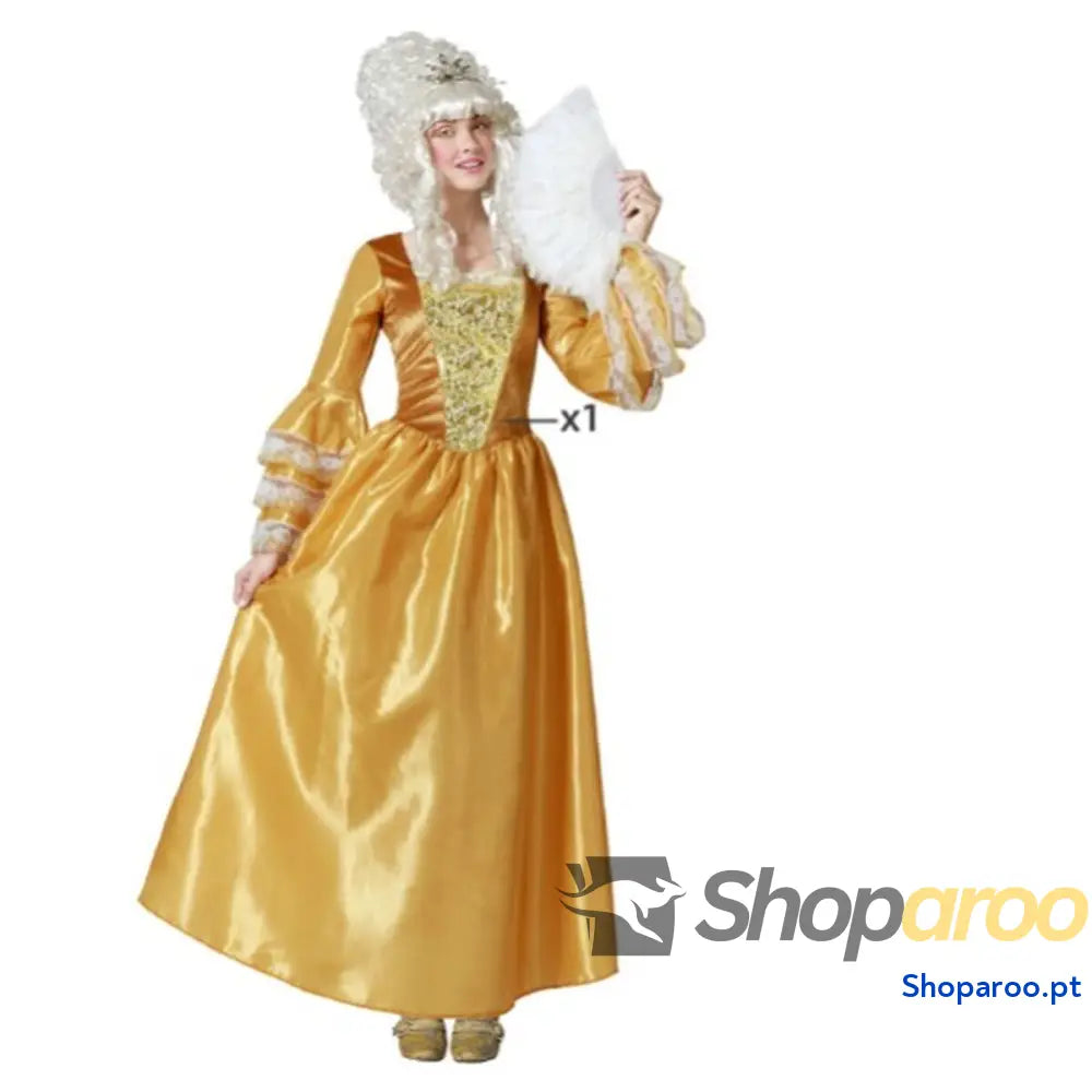Fantasia para Adultos Dourado Cortesã Mulher