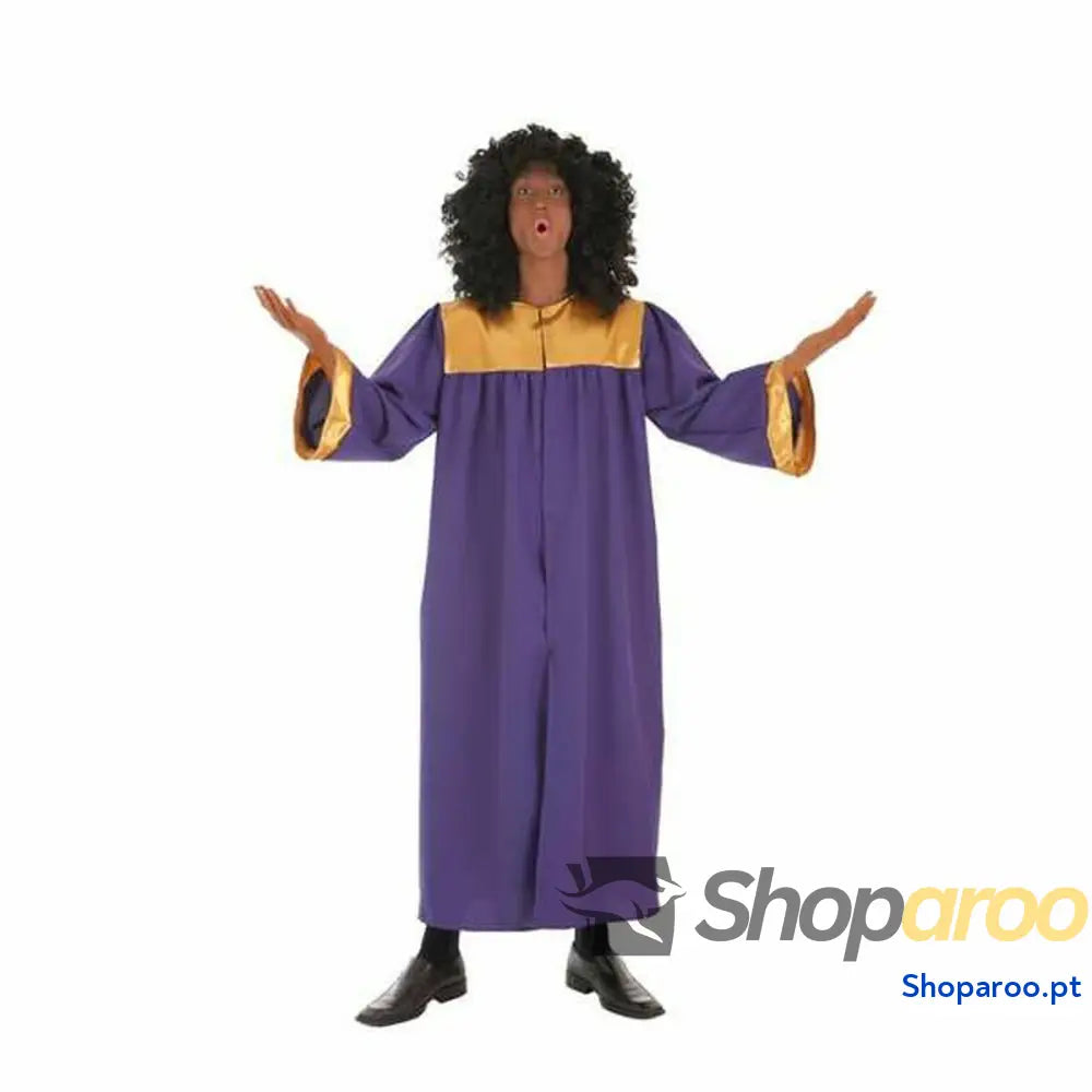 Fantasia para Adultos Gospel Cantor (2 Peças)