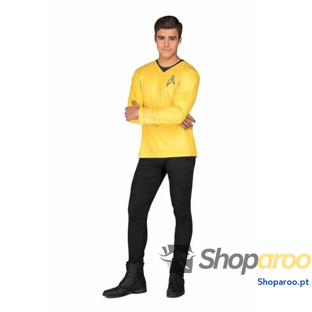 Fantasia para Adultos My Other Me Star Trek Kirk Amarelo T-shirt