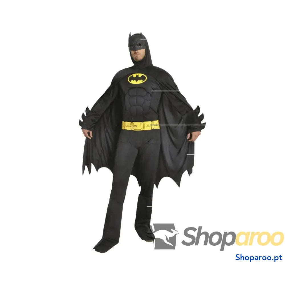 Fantasia para Adultos Preto Batman