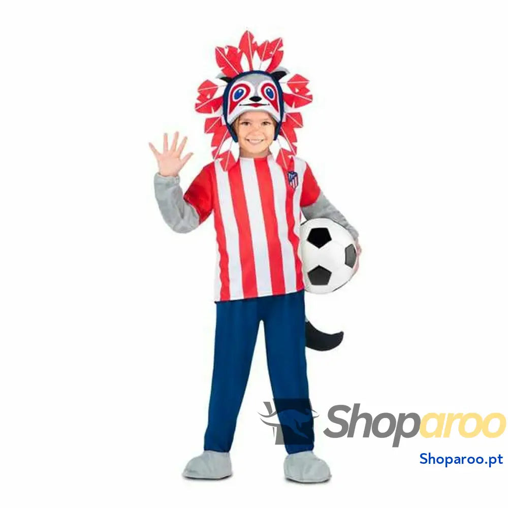 Fantasia para Crianças Atlético Madrid 5 Peças Índio Americano