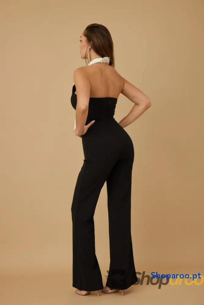 Fashion Jumpsuit With Bow