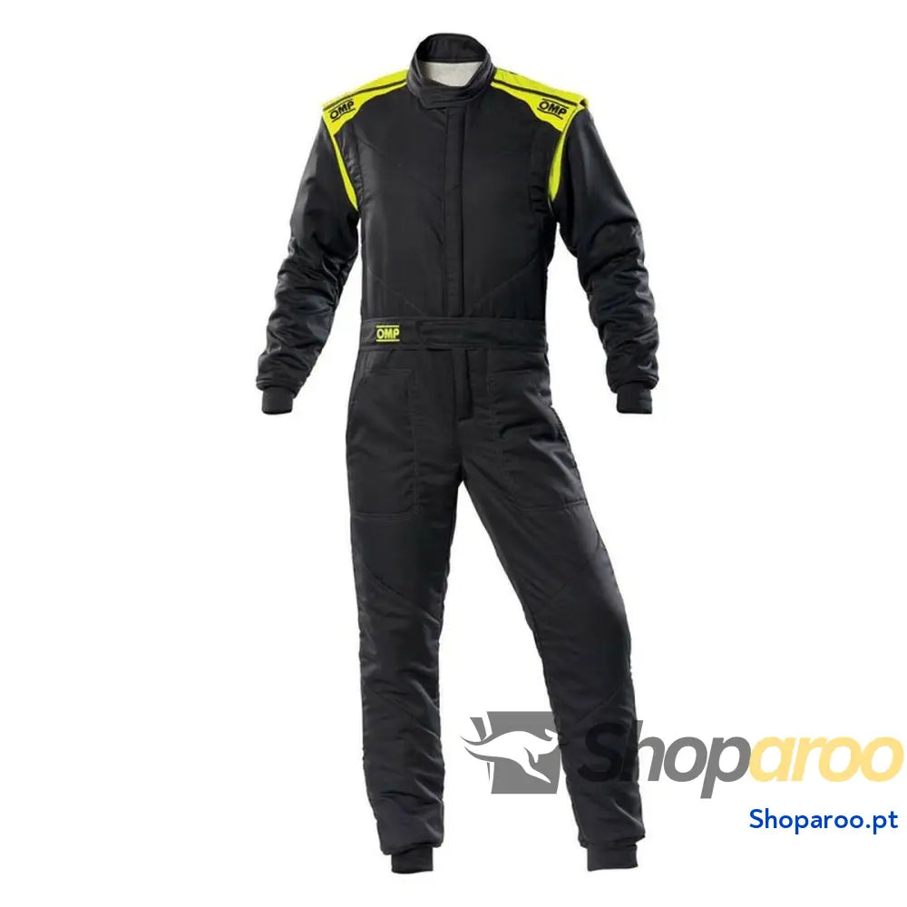 Fato de Corrida OMP FIRST-S Preto/Amarelo 54