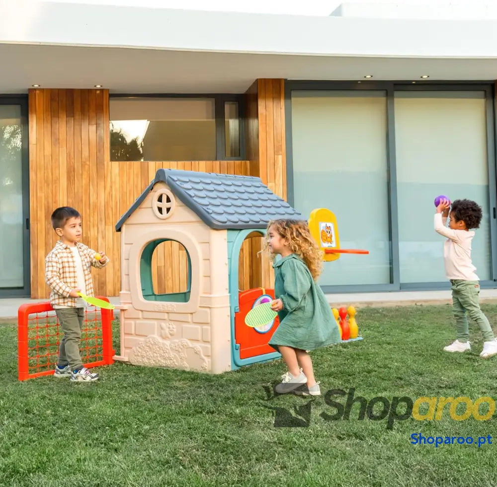 FEBER Casual 6 Activities House Casa com atividades lúdicas acessórios incluídos para os jogos cores resistentes à luz