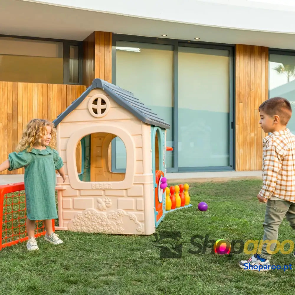 FEBER Casual 6 Activities House Casa com atividades lúdicas acessórios incluídos para os jogos cores resistentes à luz