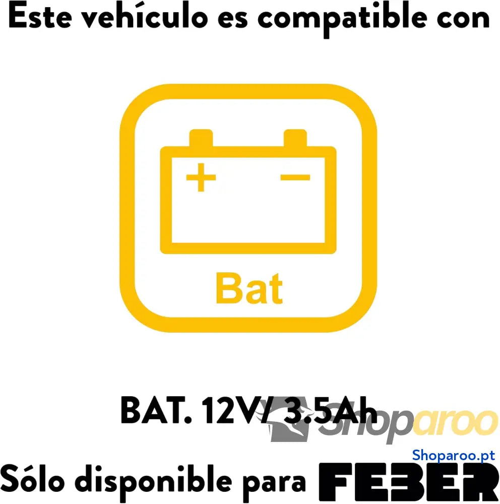 FEBER Quad Boxer Veículo elétrico a bateria 12 V Verde (Famosa 800012541) Versão anterior