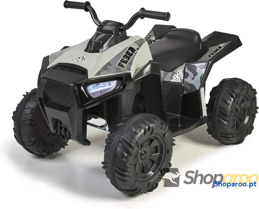 FEBER Quad Boxer Veículo elétrico a bateria 12 V Verde (Famosa 800012541) Versão anterior