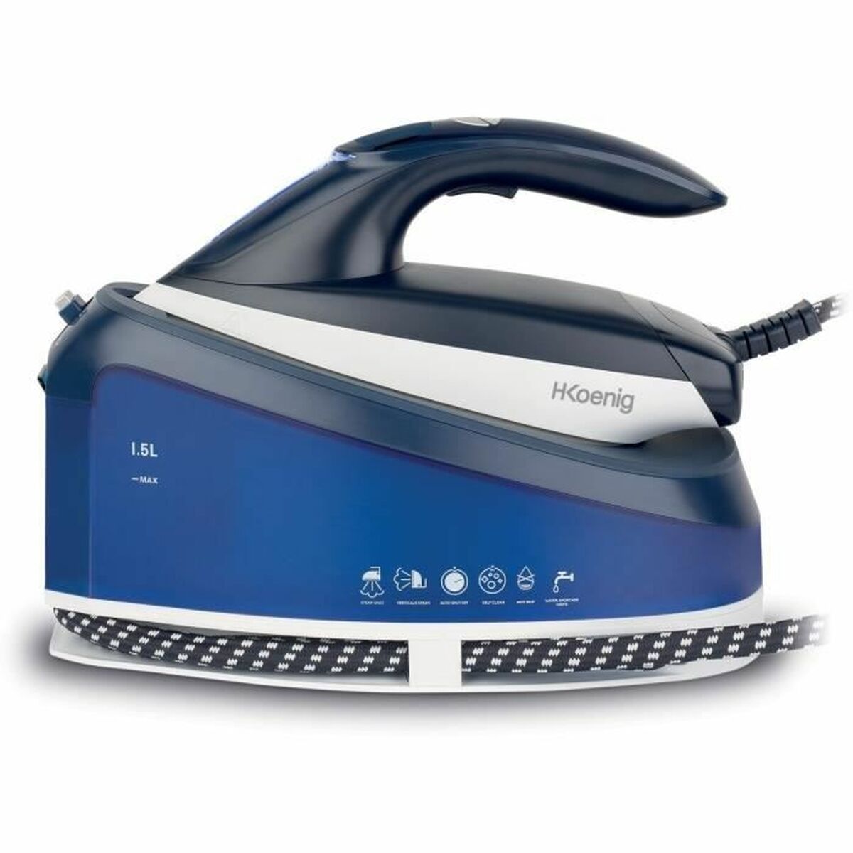 Ferro a vapor vertical Hkoenig 2200 W Azul