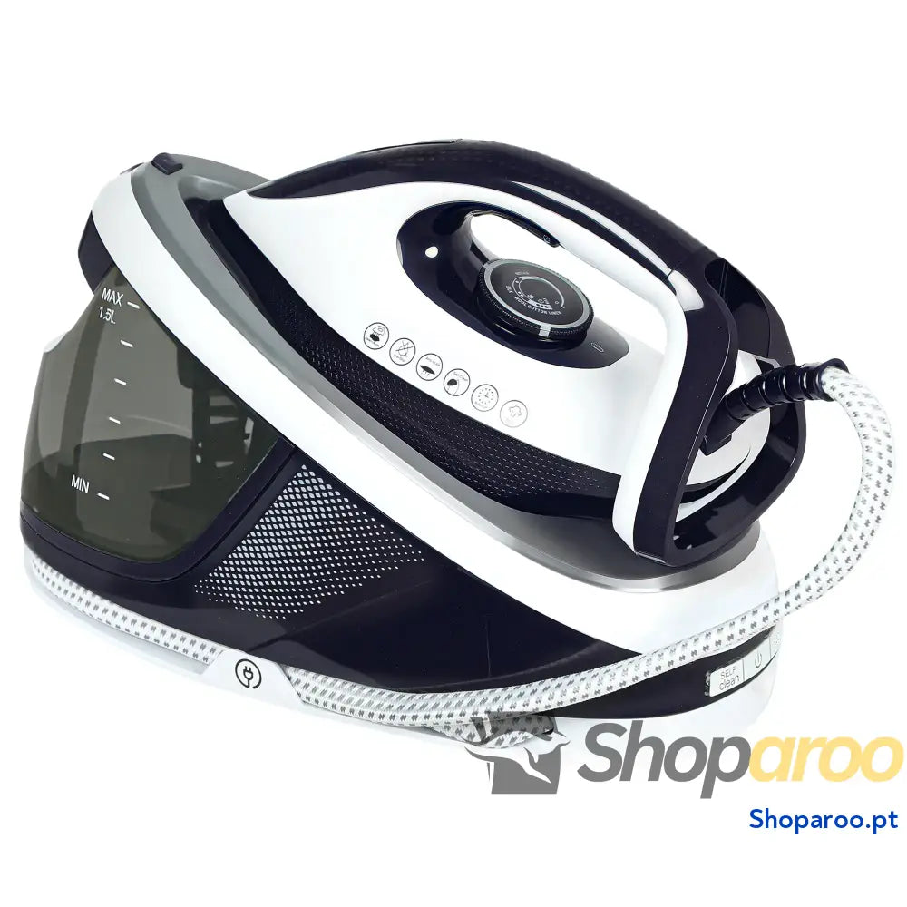 Ferro com Caldeira 2600W Base Cerâmica Depósito 1,5L Azul