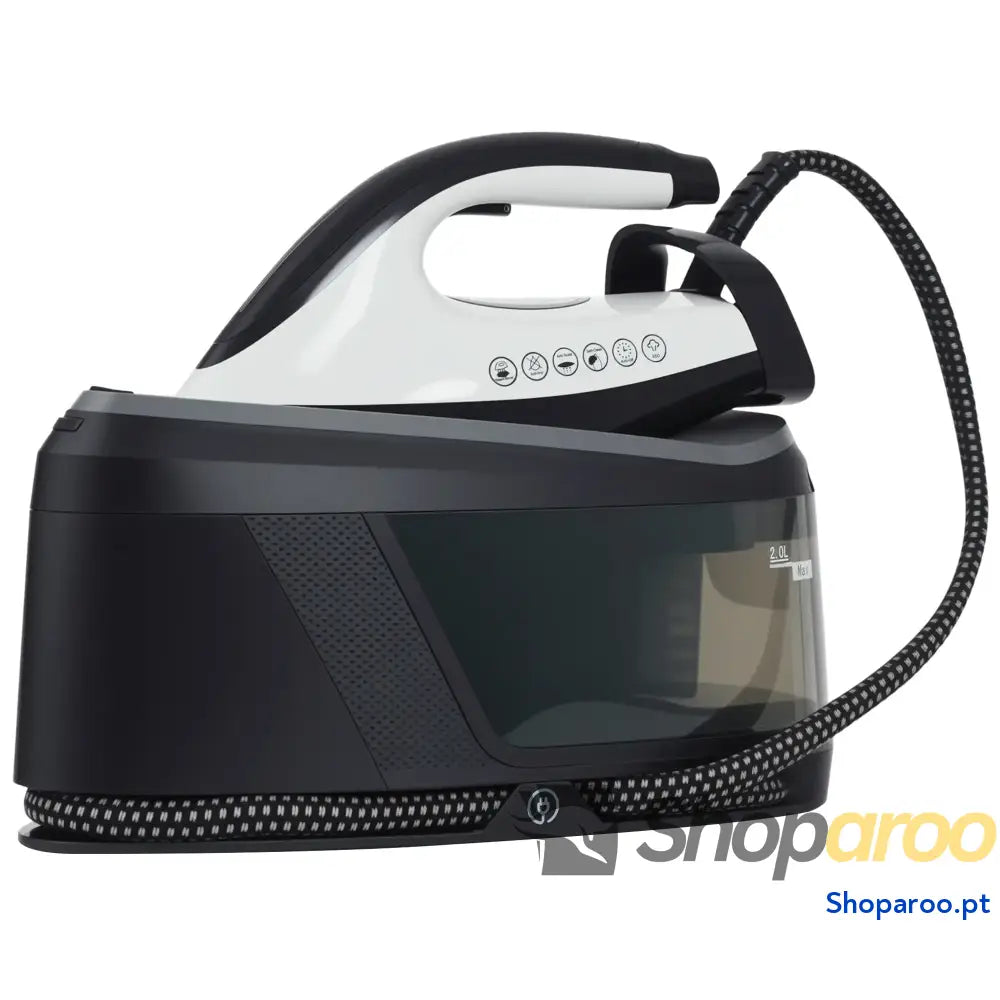 Ferro com caldeira 2800W base cerâmica depósito 2L azul
